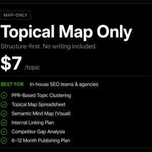 Topical Map Pricing Table by topicalmap.services